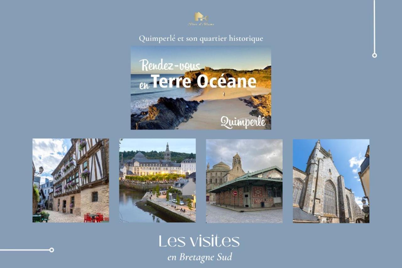Le Tiguidou, Cosy, Lumineux, 2-6 Pers, Plage 300M Moelan-sur-Mer Exterior photo